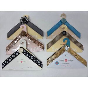 LINDSAY PHILLIPS SWITCH FLOPS LOT OF 6 WOMENS SANDAL STRAPS SIZE 9 10 11